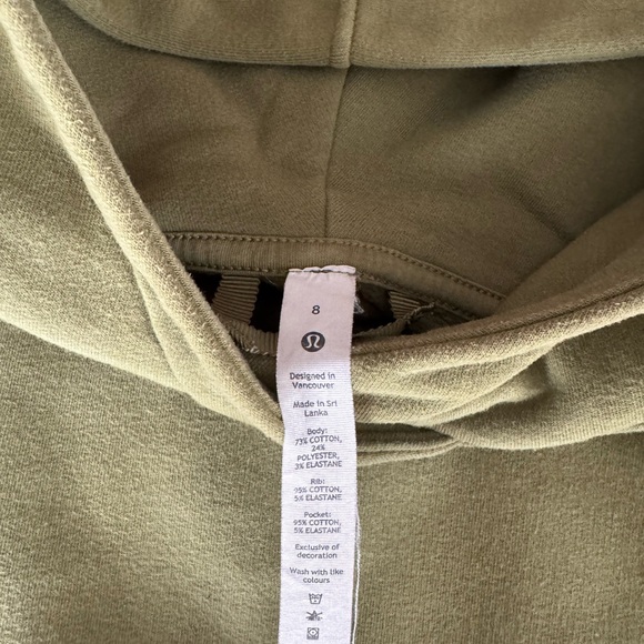 lululemon athletica Olive Green Hoodie - Picture 3 of 3
